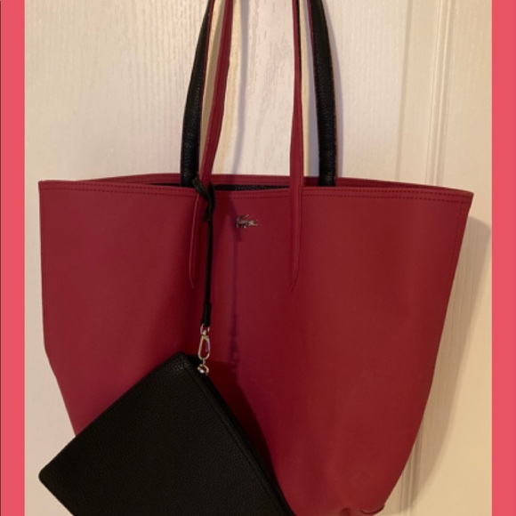 Lacoste Anna Sangria Phantom Reversible Bag - Picture 3 of 8